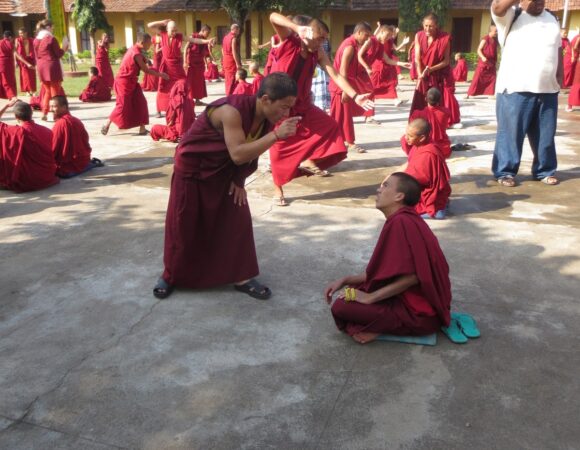 Today was follow a monk day